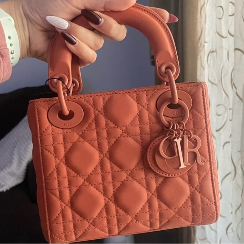 CHRISTIAN DIOR ultra matte mini lady bag